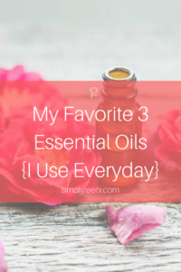 favorite 3 essential oils