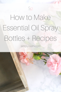 essential oil spray bottles blends