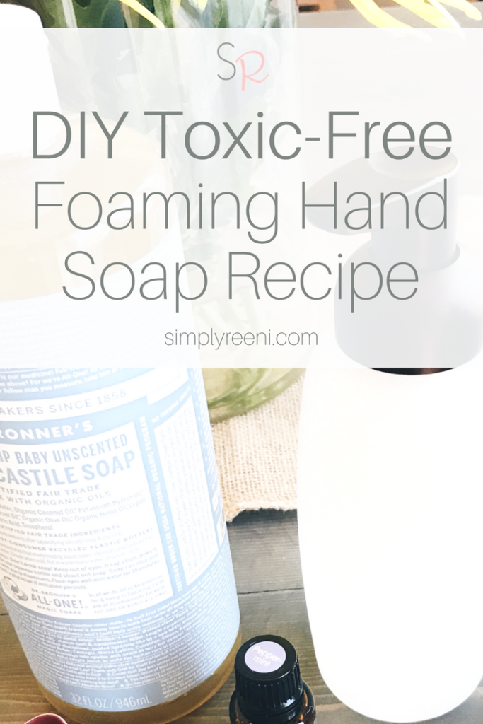 DIY toxic-free foaming hand soap