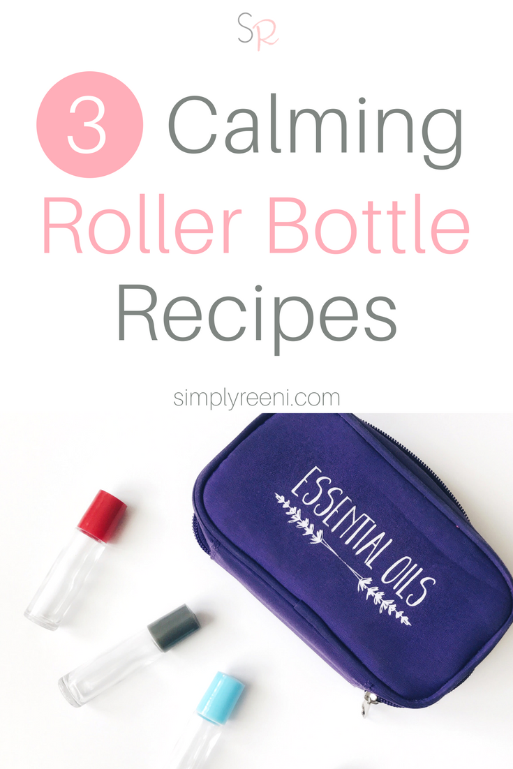There are so many ways to use essential oils. Essential oil roller bottles are so easy to create and simple to use! Here are 3 Calming Essential Oil Roller Bottle Recipes that you can create for you and your family today! Click to read now or pin for later! // www.simplyreeni.com