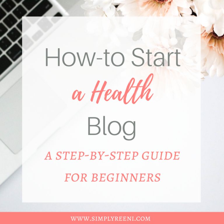 how to start a health blog cover