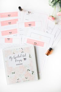 essential oil recipes binder