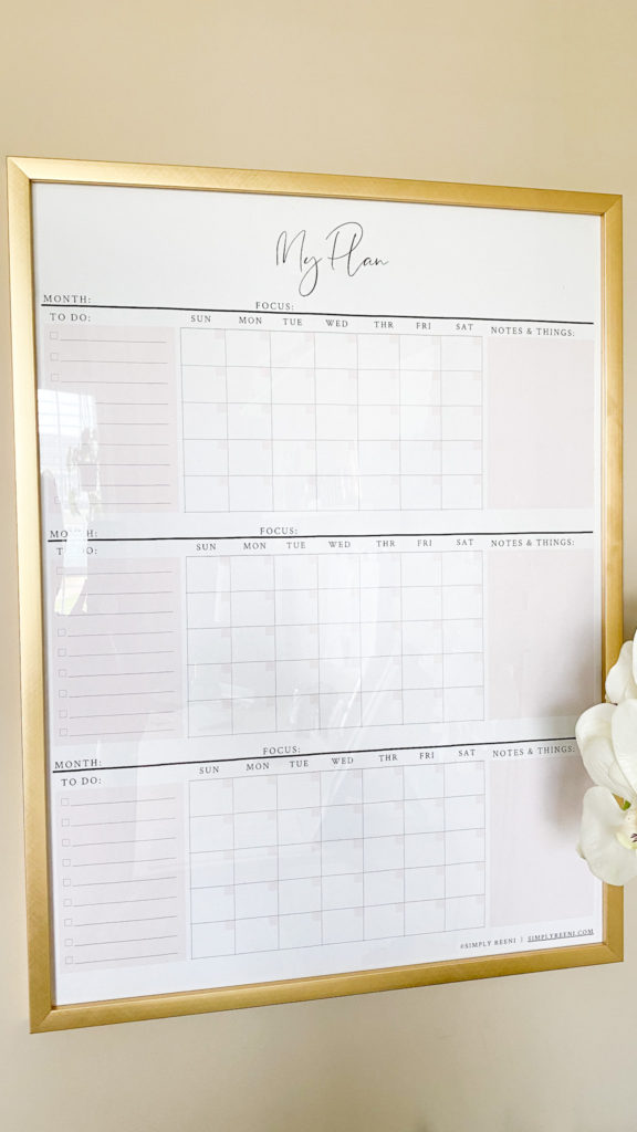 How to Use the 3 Month Calendar