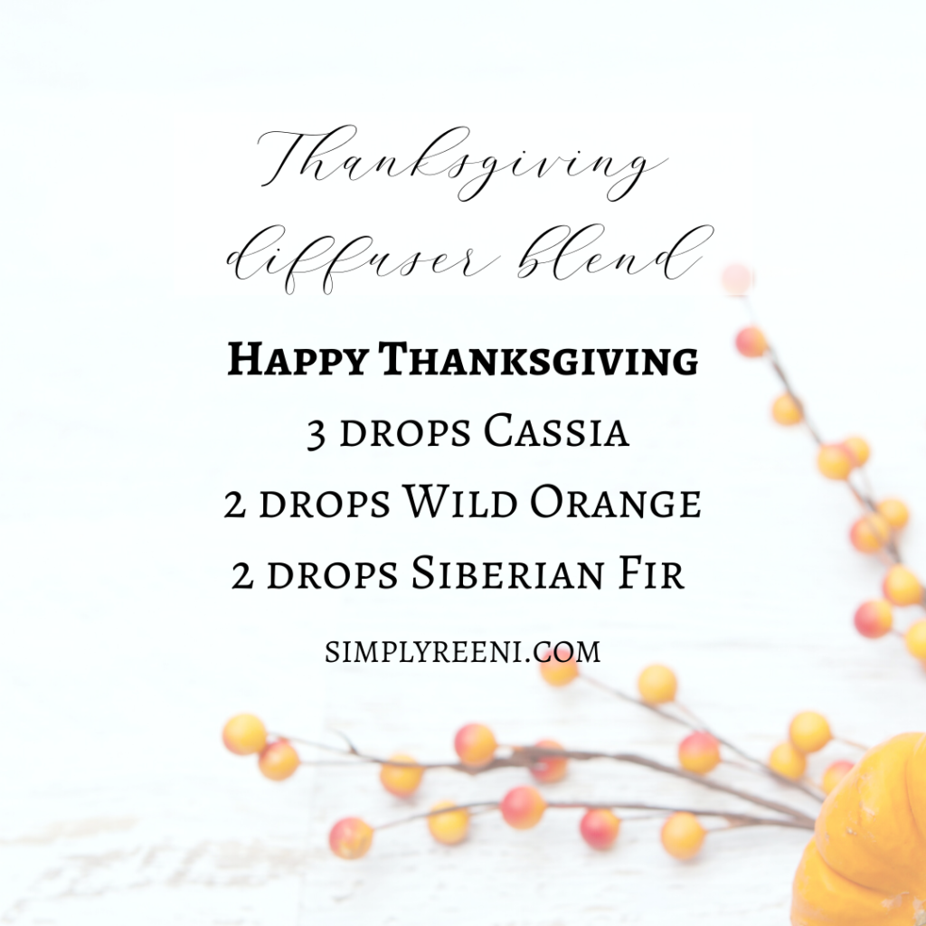 Thanksgiving Diffuser Blends