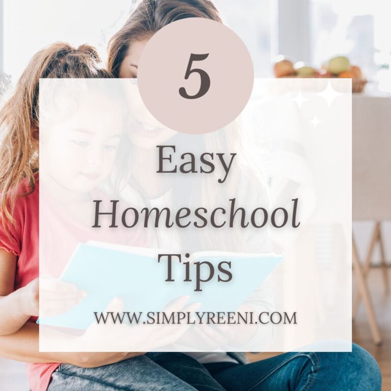 5 Easy Homeschooling Tips