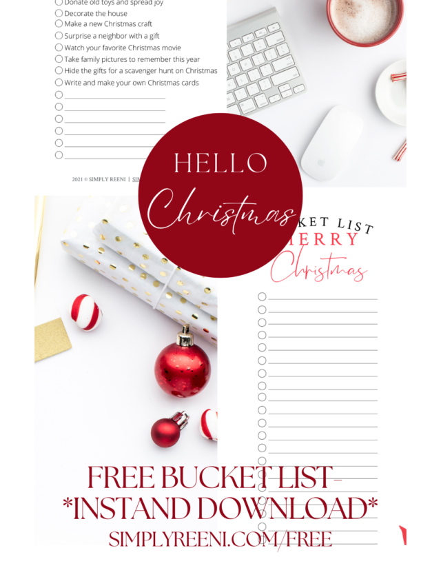 Free Christmas Printable- Christmas Bucket List