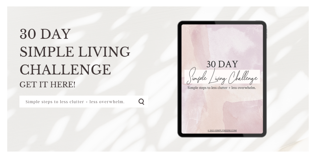 30 Day Simply Living Challenge